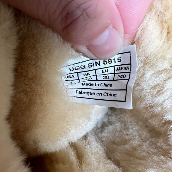 UGG Australia Womens Classic Tall 5815 Chestnut Boots Size 7 EU 38 - Picture 12 of 13